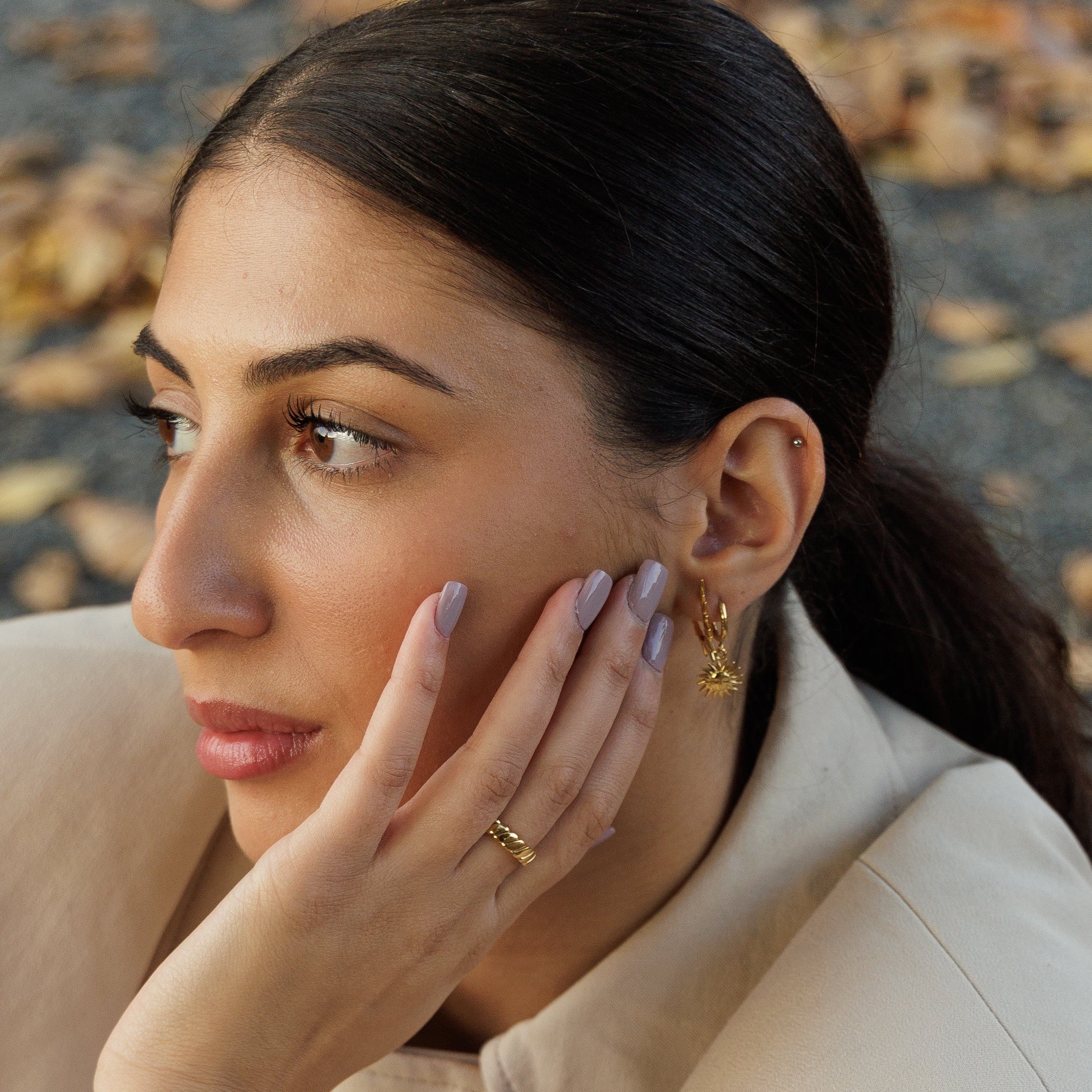 Sol Huggie Earrings